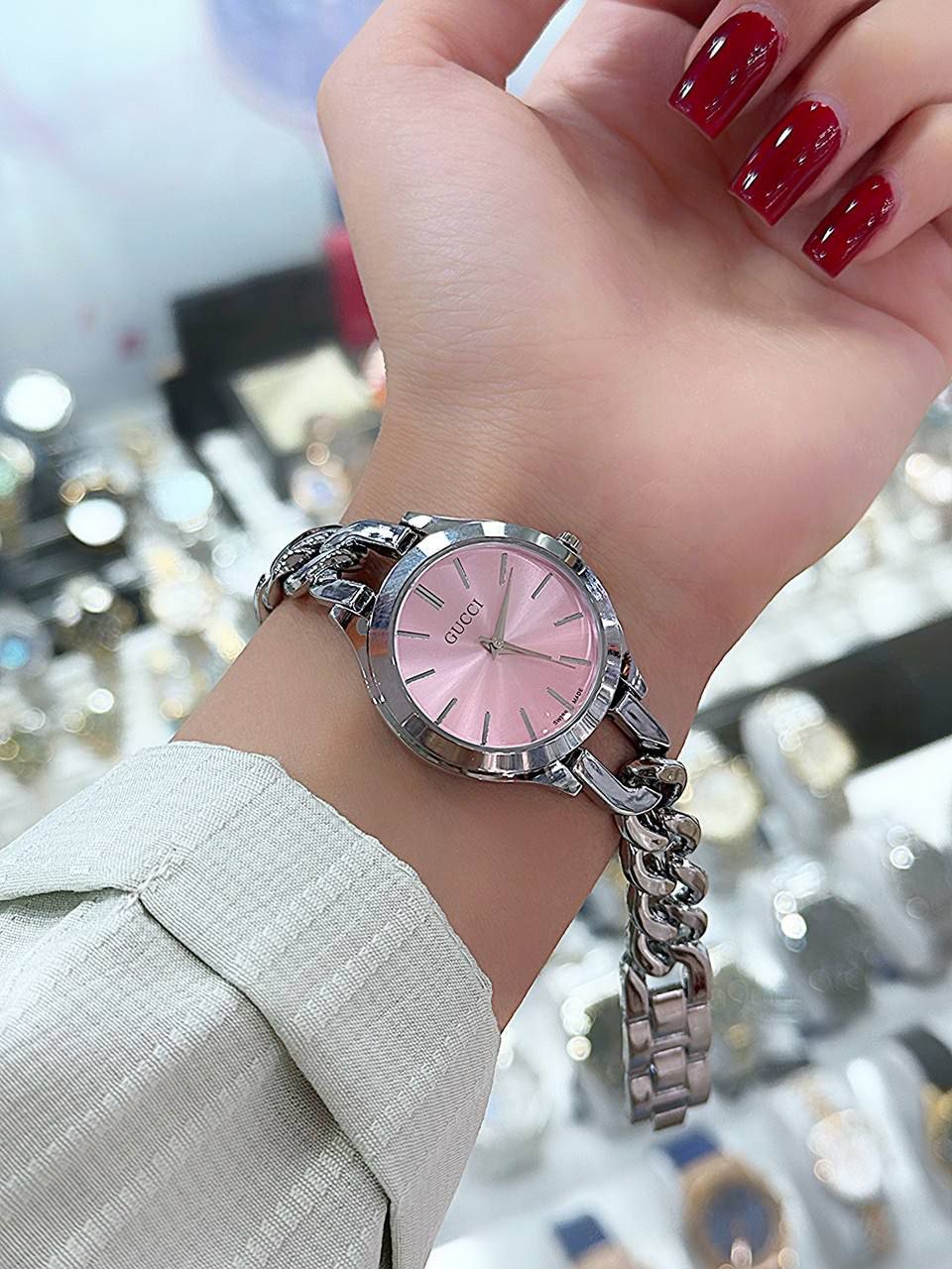 ساعت مچی زنانه بند کارتیر مارک گوچی